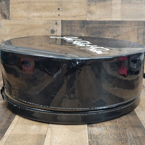 John Robert Powers Model Agency Round Suitcase Luggage Makeup Travel Bag Hat Box - Picture 5 of 16